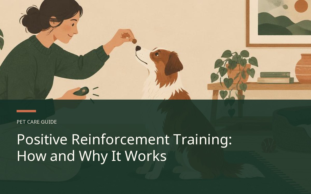 Illustrative article cover for Positive Reinforcement Training: How and Why It Works