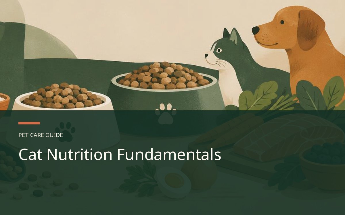 Illustrative article cover for Cat Nutrition Fundamentals