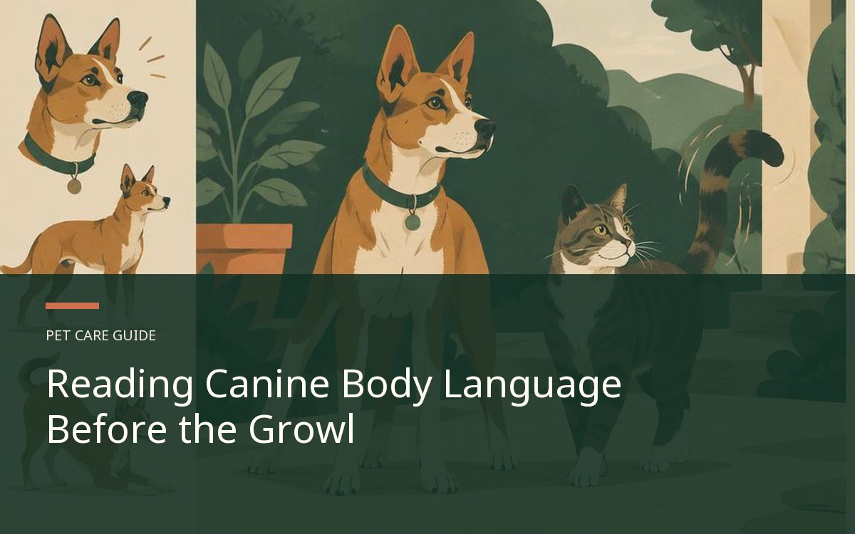 Illustrative article cover for Reading Canine Body Language Before the Growl