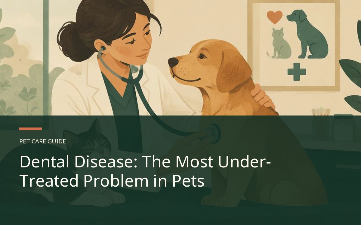 Illustrative article cover for Dental Disease: The Most Under-Treated Problem in Pets