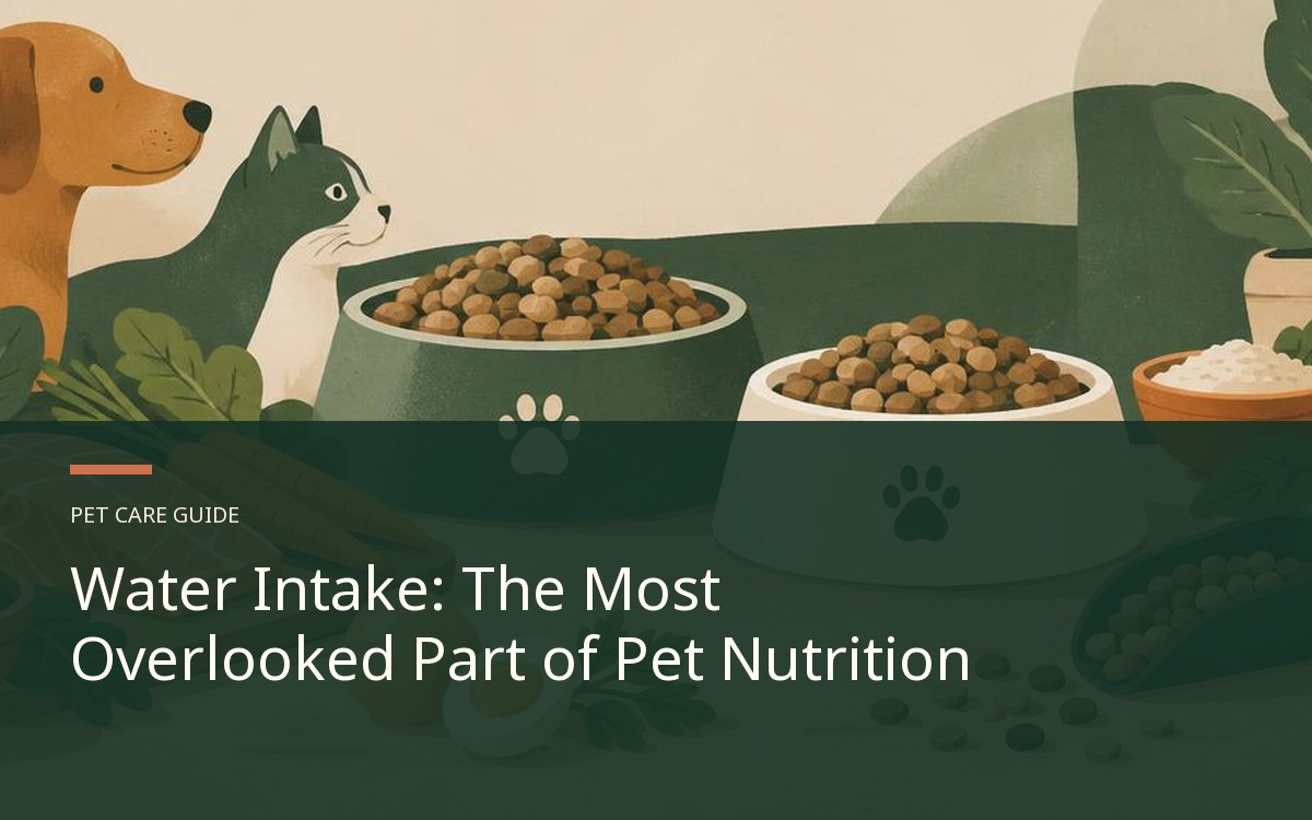Illustrative article cover for Water Intake: The Most Overlooked Part of Pet Nutrition