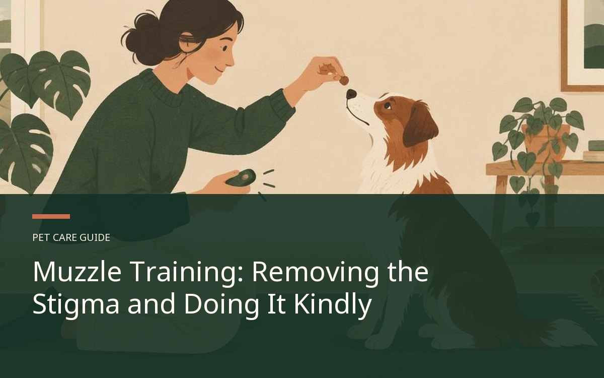 Illustrative article cover for Muzzle Training: Removing the Stigma and Doing It Kindly