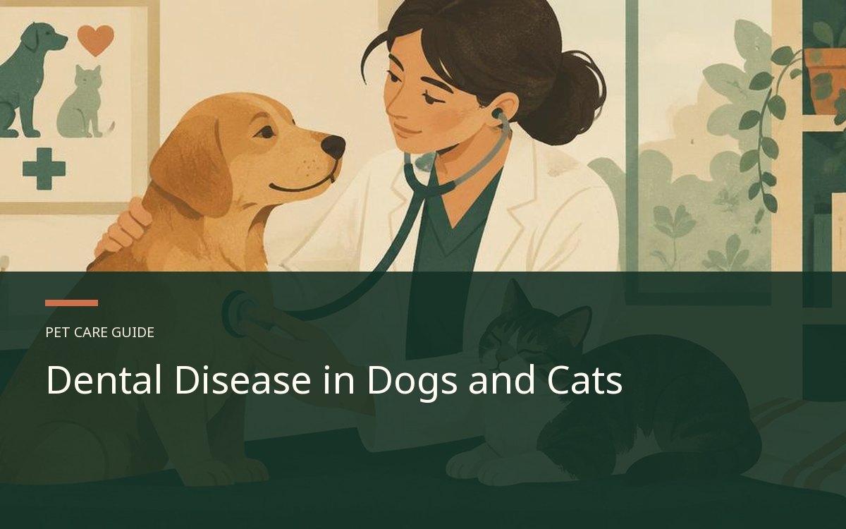 Illustrative article cover for Dental Disease in Dogs and Cats