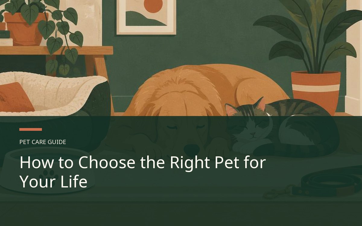 Illustrative article cover for How to Choose the Right Pet for Your Life