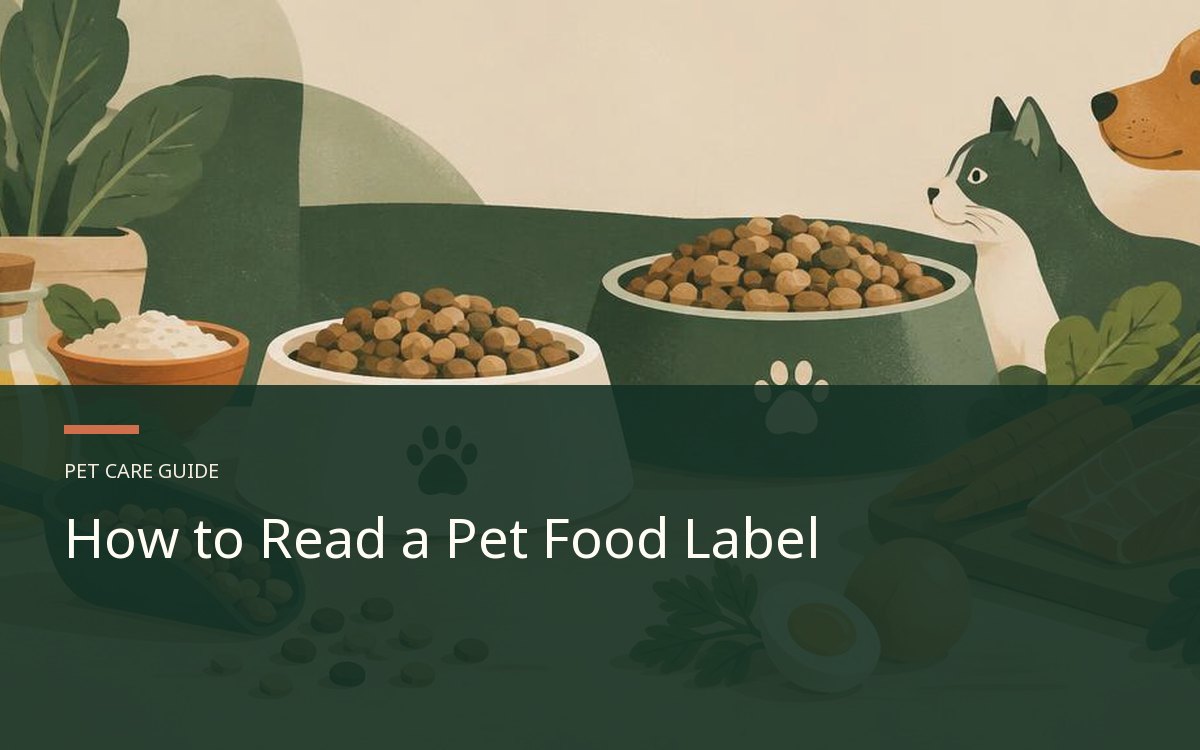 Illustrative article cover for How to Read a Pet Food Label