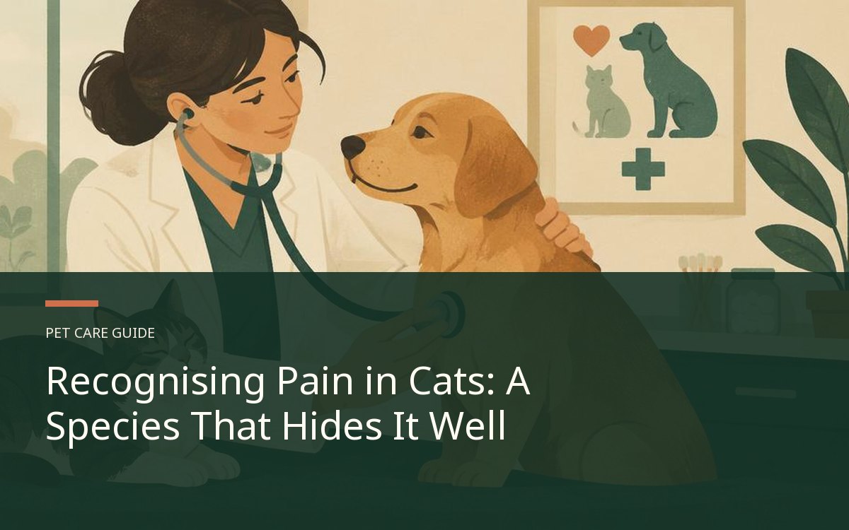 Illustrative article cover for Recognising Pain in Cats: A Species That Hides It Well