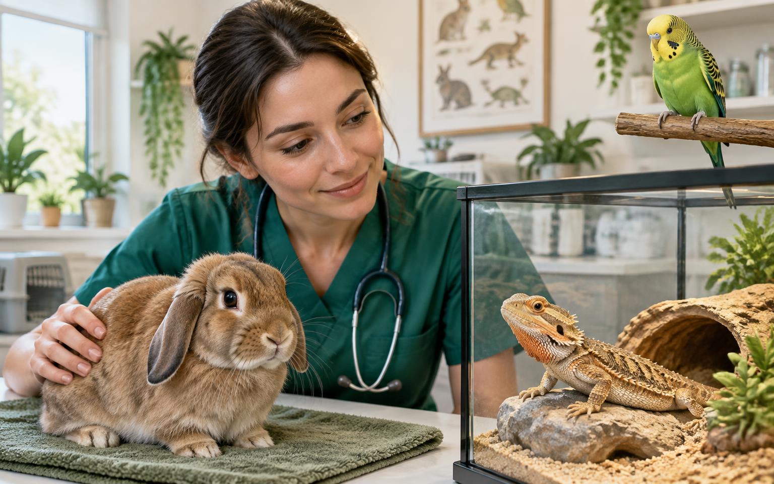 Veterinary care setting for rabbits